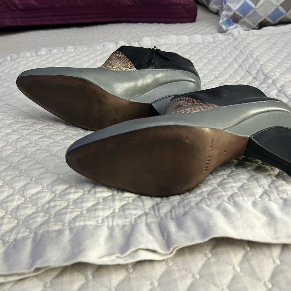 Derek Lam Black and Gray Heeled Boots